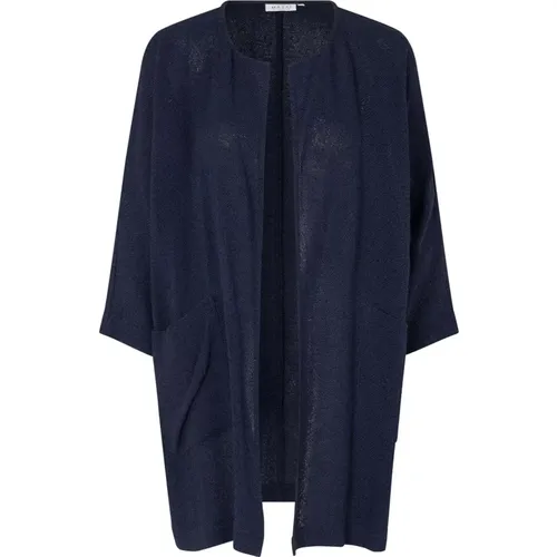 Open-Front Jacket with ¾ Sleeves , female, Sizes: L, 2XL, S, XL, XS, M - Masai - Modalova
