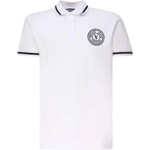 Weiße T-Shirts und Polos , Herren, Größe: L - Versace Jeans Couture - Modalova