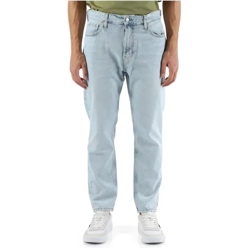 Dad Fit Cropped Jeans Five Pockets , male, Sizes: W34, W29, W36, W30, W31, W38, W32, W33 - Calvin Klein Jeans - Modalova