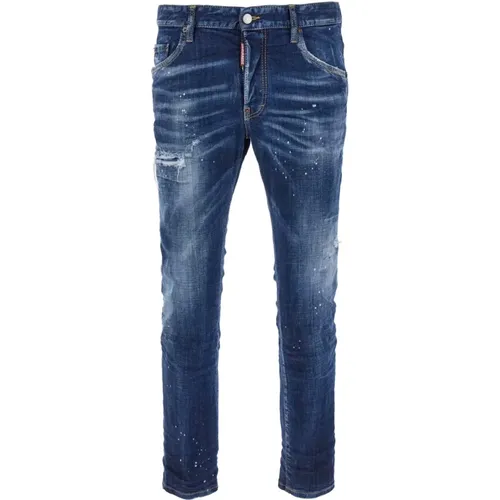Paint Stain Skinny Fit Jeans , male, Sizes: L, M, S, XS, XL - Dsquared2 - Modalova