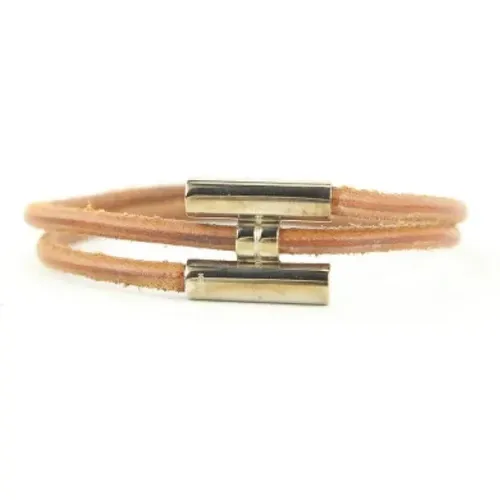 Pre-owned Jewellery, female, , Size: ONE SIZE Pre-owned Leather bracelets - Hermès Vintage - Modalova