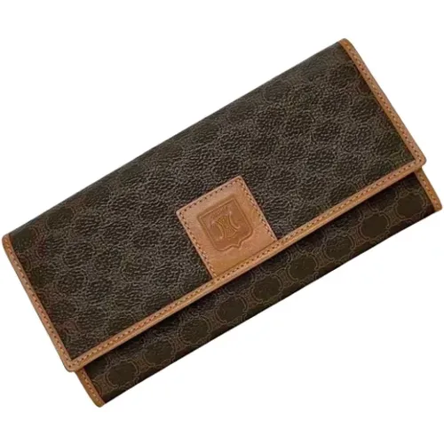 Pre-owned Wallets, female, , Size: ONE SIZE Pre-owned Canvas wallets - Celine Vintage - Modalova