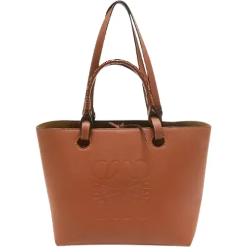 Pre-owned Leather totes , female, Sizes: ONE SIZE - Loewe Pre-owned - Modalova