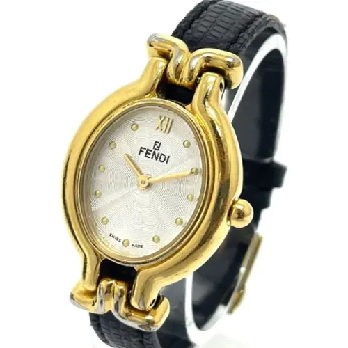 Pre-owned Watches, female, , Size: ONE SIZE Pre-owned Stainless Steel watches - Fendi Vintage - Modalova