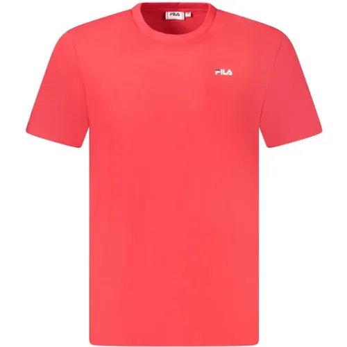T-Shirts, male, , Size: L Printed Crew Neck T-Shirt - Fila - Modalova