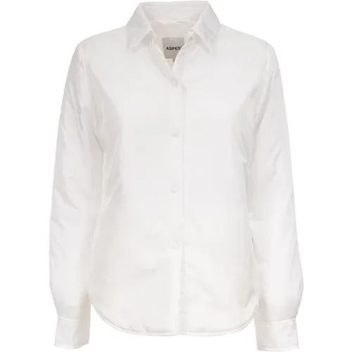Lightweight Nylon Jacket-Shirt with Thermore Padding , female, Sizes: L, S, M - Aspesi - Modalova