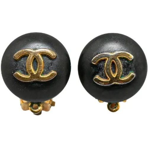 Pre-owned Jewellery, female, , Size: ONE SIZE Pre-owned Metal earrings - Chanel Vintage - Modalova