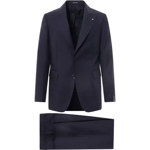 Blauer Zweireiher Anzug , Herren, Größe: 2XL - Tagliatore - Modalova