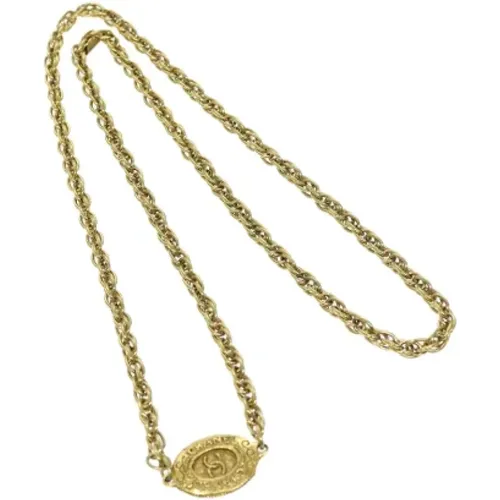 Pre-owned Metal necklaces , female, Sizes: ONE SIZE - Chanel Vintage - Modalova