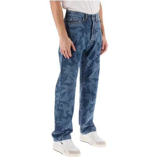 Gerades Jeans , Herren, Größe: W30 - Palm Angels - Modalova