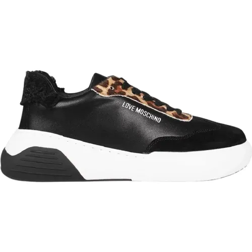 Low-Top Sneakers , female, Sizes: 7 UK, 3 UK - Love Moschino - Modalova