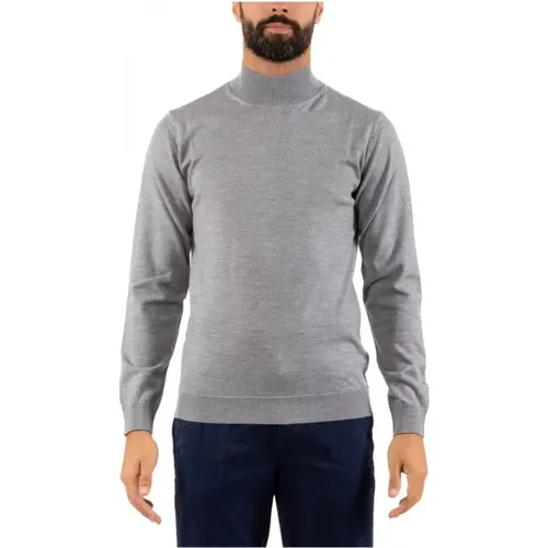 Turtlenecks, male, , Size: 2XL Mens Sweater Lupetto Style - Daniele Fiesoli - Modalova