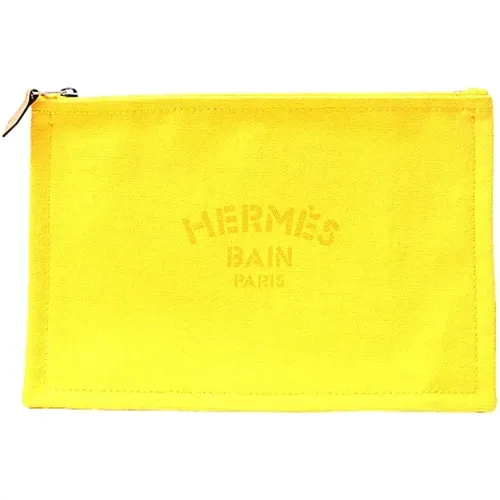 Pre-owned Cotton pouches , female, Sizes: ONE SIZE - Hermès Vintage - Modalova