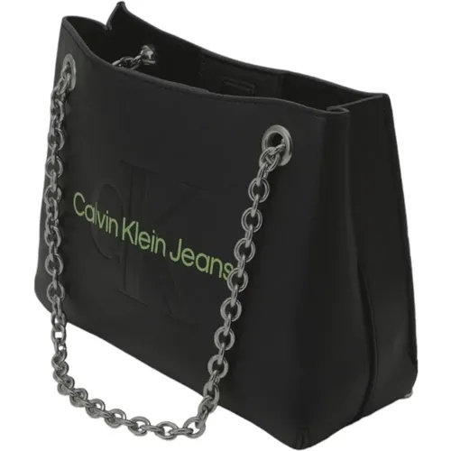 Sculpted Shoulder Bag with Unique Design , female, Sizes: ONE SIZE - Calvin Klein - Modalova