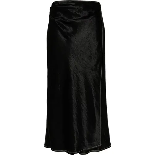 Satin Wrap Skirt , female, Sizes: S - Acne Studios - Modalova