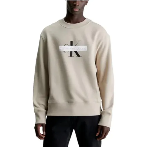 Sweatshirts, male, , Size: XL Stencil Crew Sweatshirt - Calvin Klein - Modalova