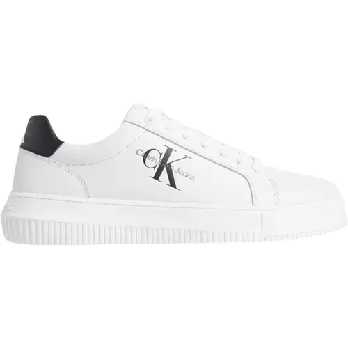 Eco-Friendly Leather Sneakers , male, Sizes: 9 UK, 8 UK, 10 UK, 6 UK - Calvin Klein - Modalova