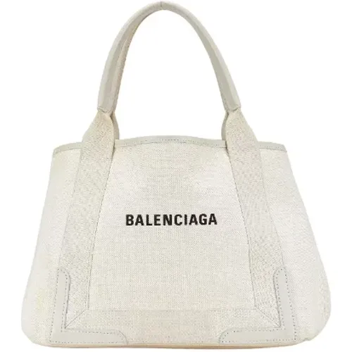 Pre-owned Tote Bags, female, , Size: ONE SIZE Pre-owned Canvas handbags - Balenciaga Vintage - Modalova