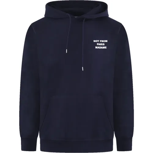 Mens Hoodie with Slogan , male, Sizes: XL, L, S, M - Drole de Monsieur - Modalova