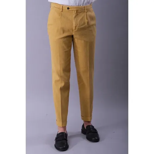 Pinstripe Trousers , male, Sizes: 2XS - Briglia - Modalova