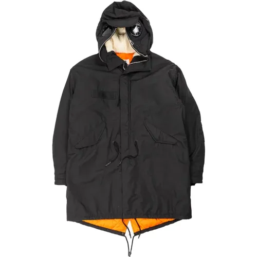 Parkas, male, , Size: M Nylon Goggle Parka Coat - Junya Watanabe - Modalova