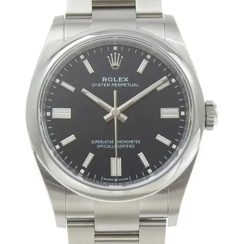 Pre-owned Stainless Steel watches , male, Sizes: ONE SIZE - Rolex Vintage - Modalova