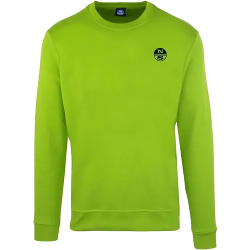 Logo Detail Cotton Blend Sweatshirt , male, Sizes: M, 2XL, XL, L, S - North Sails - Modalova