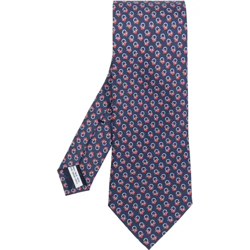 Ties, male, , Size: ONE SIZE Silk tie - Salvatore Ferragamo - Modalova