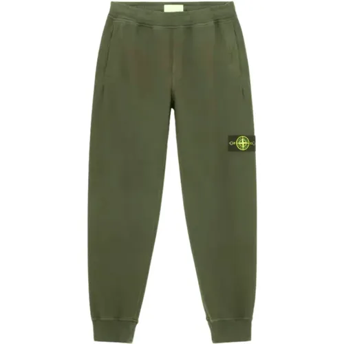 Jogginghose mit gebürstetem Baumwollfleece - Stone Island - Modalova