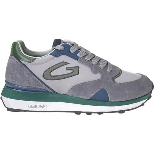 Sneakers, male, , Size: 8 US Grey Low Top Sneakers - Alberto Guardiani - Modalova