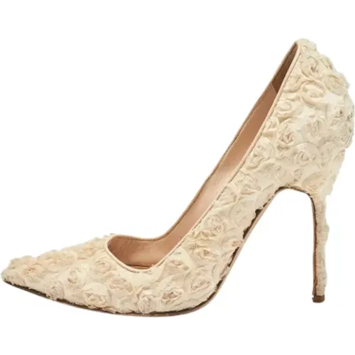 Pre-owned Pumps, female, , Size: 7 US Pre-owned Fabric heels - Manolo Blahnik Pre-owned - Modalova