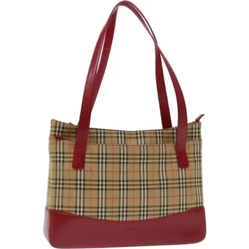 Pre-owned Tote Bags, female, , Size: ONE SIZE Pre-owned Canvas totes - Burberry Vintage - Modalova