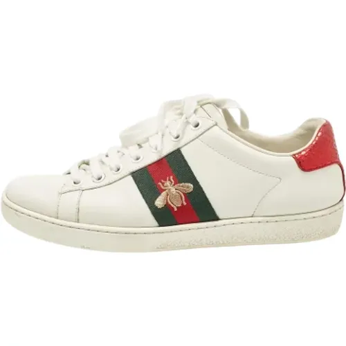 Pre-owned Leder sneakers - Gucci Vintage - Modalova