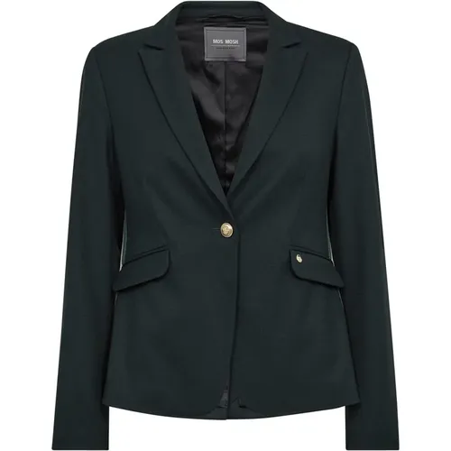 Gestreifter Blazer Dunkles Kieferngrün , Damen, Größe: XS - MOS MOSH - Modalova