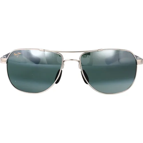 Sunglasses, male, , Size: 58 MM Stylish Sunglasses with Guardrails for Protection - Maui Jim - Modalova