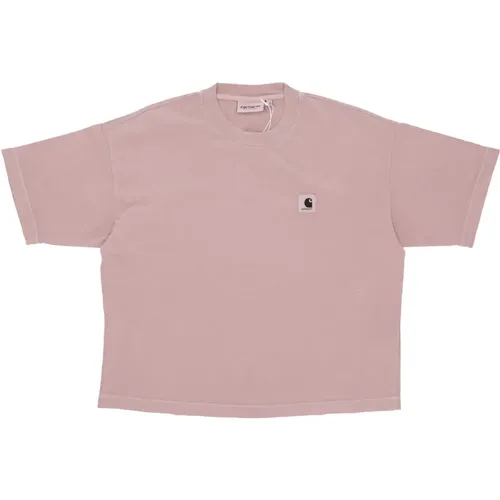 Rosa Garment Gefärbtes Damen T-Shirt - Carhartt WIP - Modalova