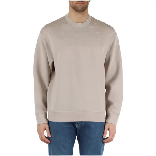 Double Jersey Cotton Sweatshirt , male, Sizes: M, L, S, XL - Emporio Armani - Modalova