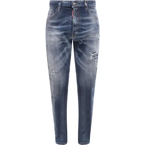 Destroyed Effect Jeans, , male, Sizes: S - Dsquared2 - Modalova