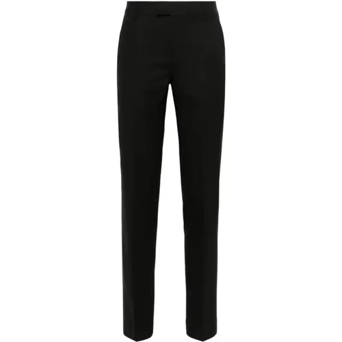 Casual Schwarze Baumwollhose , Damen, Größe: S - Ami Paris - Modalova