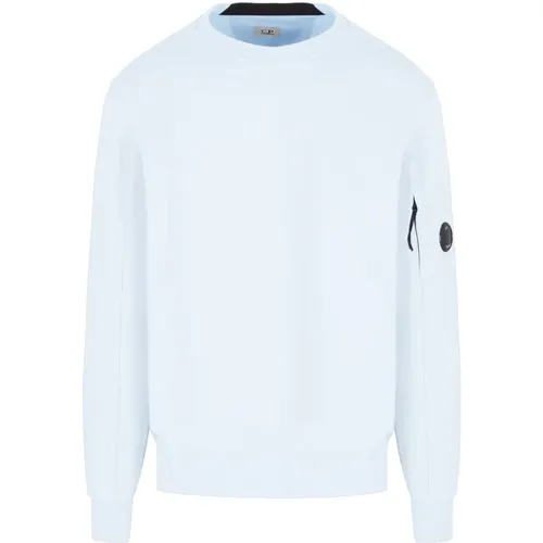 Diagonal Raised Sweatshirt in Sky Farbe - C.P. Company - Modalova