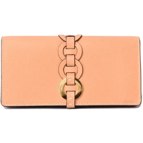 Pre-owned Wallets, female, , Size: ONE SIZE Pre-owned Leather wallets - Chloé Pre-owned - Modalova