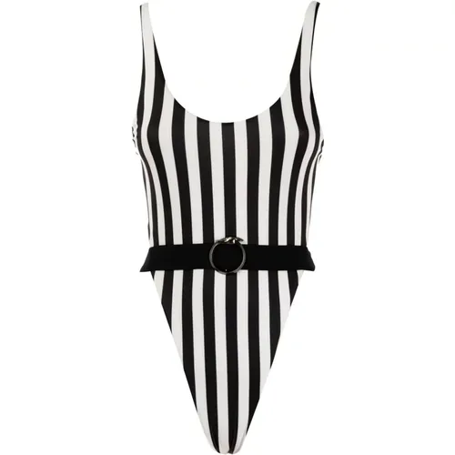 One-piece, female, , Size: M Striped One-piece Swimsuit - Trussardi - Modalova