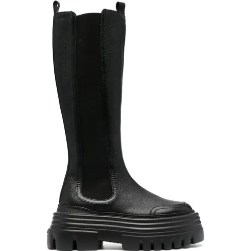 Calf Grained Long Boots , female, Sizes: 8 UK, 6 UK - Bally - Modalova