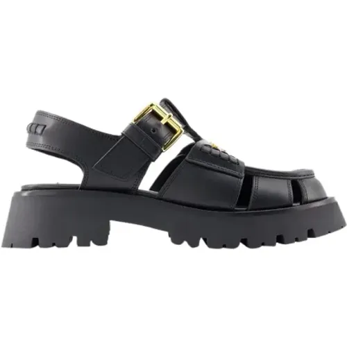 Pre-owned Leather sandals , female, Sizes: 11 UK - Versace Pre-owned - Modalova