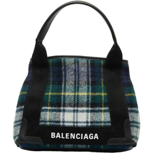 Pre-owned Tote Bags, female, , Size: ONE SIZE Pre-owned Wool handbags - Balenciaga Vintage - Modalova