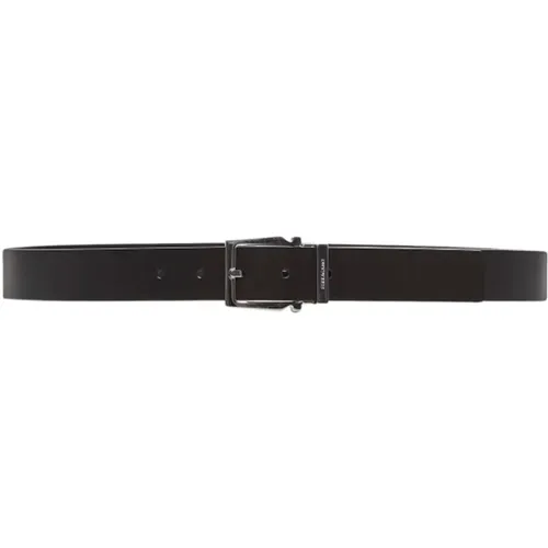 Reversible Leather Belt with Silver-Tone Buckle , male, Sizes: 105 CM, 115 CM, 110 CM - Salvatore Ferragamo - Modalova