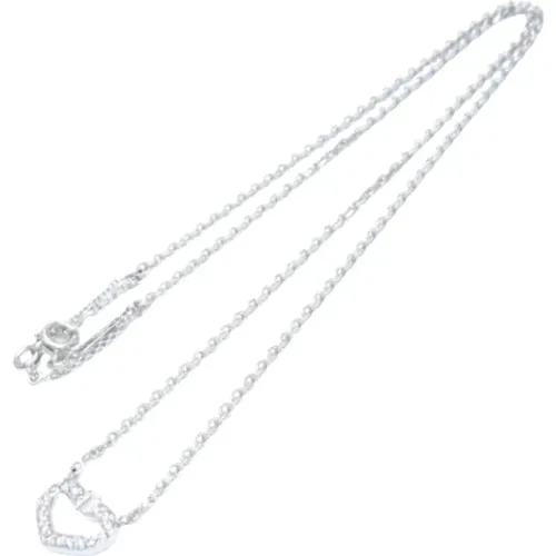 Pre-owned White Gold necklaces , female, Sizes: ONE SIZE - Cartier Vintage - Modalova