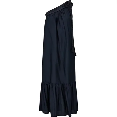 One-Shoulder Asym Dress with Flounce Detail , female, Sizes: XS, S, L, M - Co'Couture - Modalova