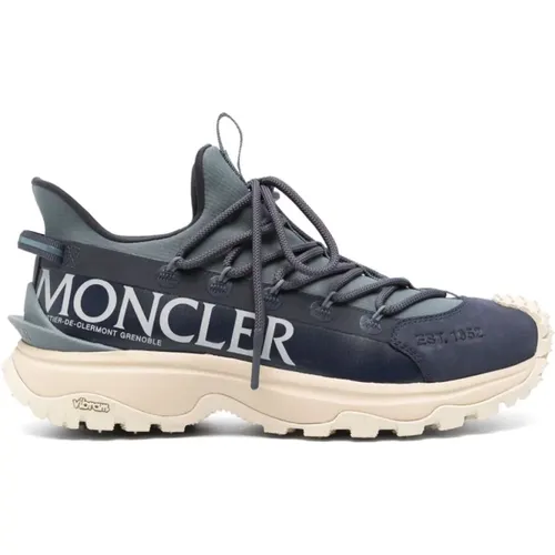 Blaue Sneaker für Männer , Herren, Größe: 43 EU - Moncler - Modalova