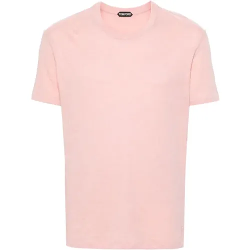 Stylish Cotton Blend T-Shirt , male, Sizes: 2XL, XL, L, 3XL - Tom Ford - Modalova